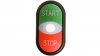 Napęd przycisku podwójny zielony/czerwony START-STOP z podświetleniem z samopowrotem M22S-DDL-GR-GB1/GB0 216703